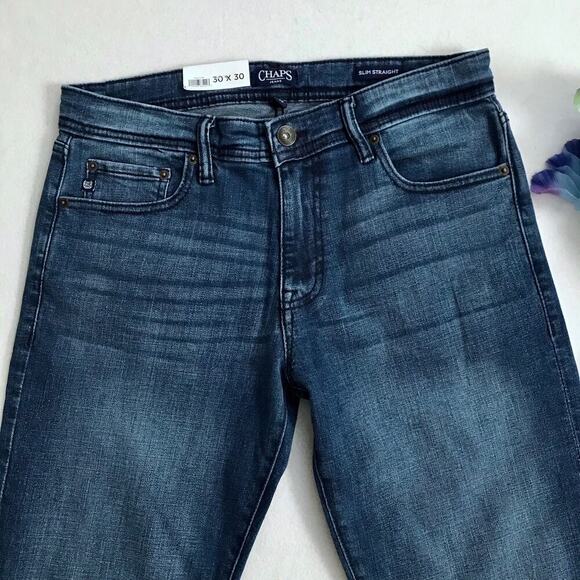 Chaps NWOT Sim Straight Jeans for Men W30 L30 - Picture 3 of 9